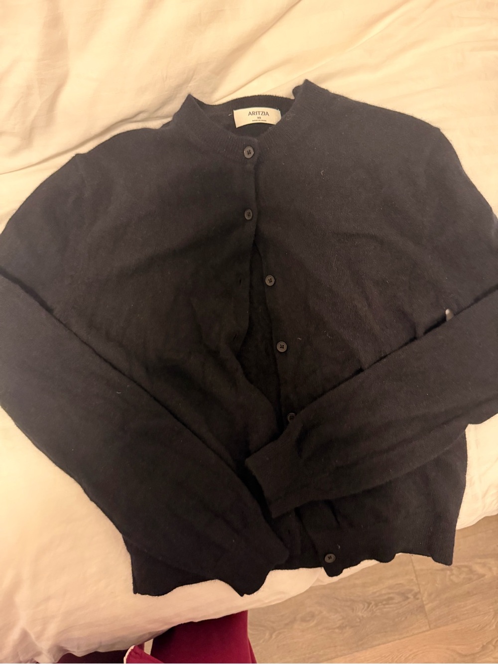 Aritzia Bare Cardigan Black